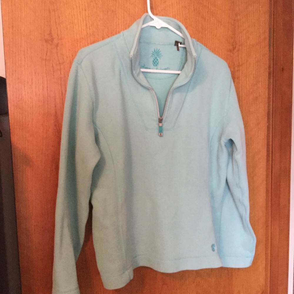 Sea foam green 3/4-zip sweater/sweatshirt